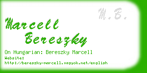 marcell bereszky business card